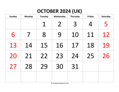 october 2024 pdf uk calendar